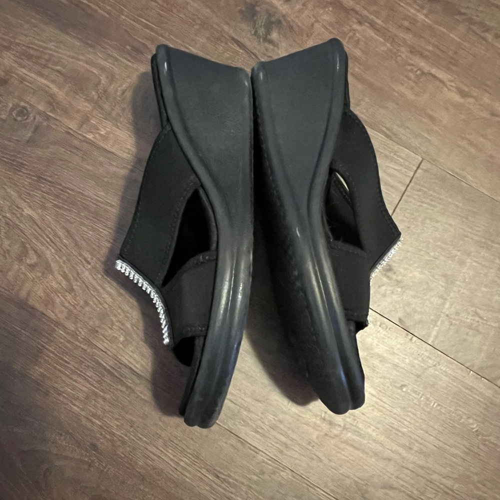Sketchers wedge - size 9 black - Picture 4 of 10